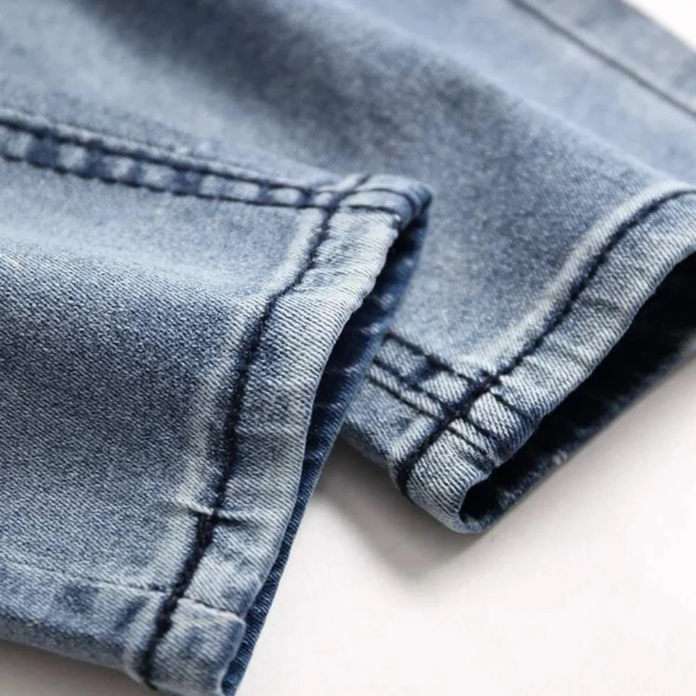 Manfinity Homme Men Cotton Distressed Skinny Leg Denim Overalls - Picture 6 of 8